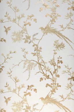 Luxury wallpaper | Gloss & Glamour for the wall | Elegant style White And Gold Wallpaper, Wallpaper Designs For Walls, Tapete Gold, Golden Wallpaper, Chinese Wallpaper, Asian Paints, Painter And Decorator, Cream Wallpaper, Chinoiserie Wallpaper