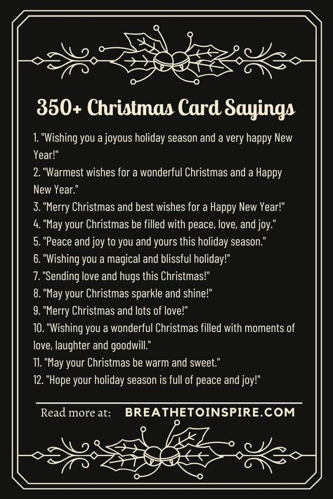 Natal, Holiday Sentiments For Cards, Words To Put In Christmas Cards, Inside Christmas Card Sayings, Christmas Card Sentiments Messages, Christmas Cards 2024, Christmas Card Text Ideas, Christmas Card Writing Messages, Holiday Greetings Messages Sayings