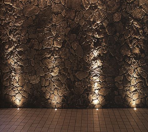 Wall Washing Lighting, Exterior Wall Design Facades, Stone Wall Lighting, Restaurant Lighting Design, Architectural Lighting Fixtures, Wall Wash Lighting, Arch Light, Stone Lighting, Compound Wall Design