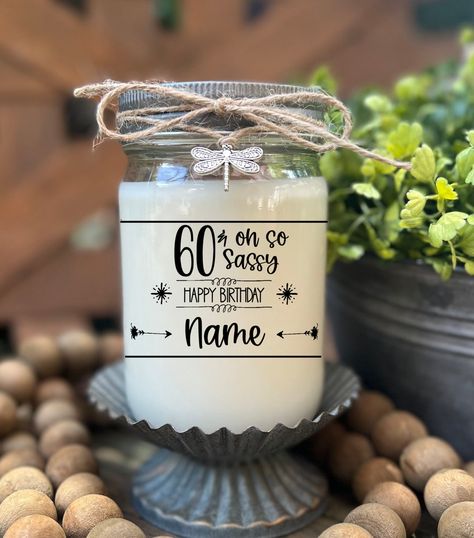 60TH Birthday Gift Personalized Candle Sixty 60 Birthday Gift - Etsy Personalized 60th Birthday Gifts, Dog Groomer Gifts, 60 Birthday, Sixtieth Birthday, Vanilla Marshmallows, Personalized Candle, Dog Groomer, 60th Birthday Gifts, Personalized Candles