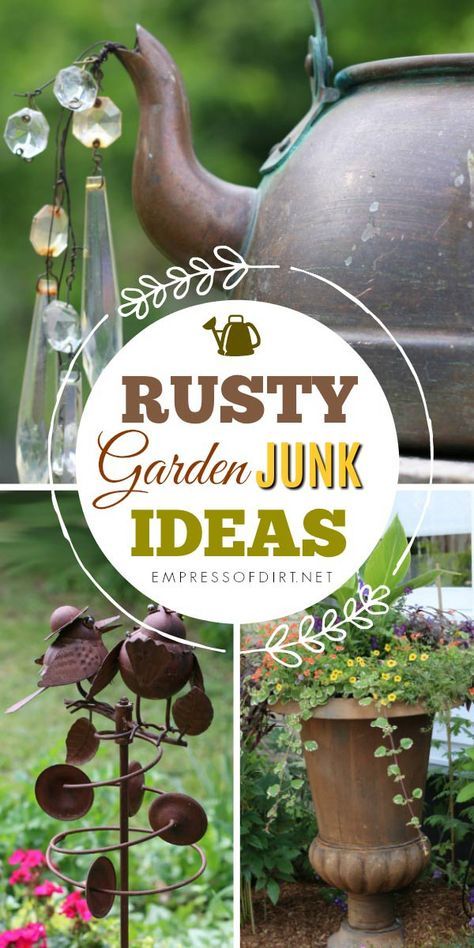 Junk Art Ideas, Gardening Chart, Yummy Veggies, Recycled Garden Art, Rusty Garden, Planting Guide, Upcycle Garden, Garden Junk, Recycled Garden