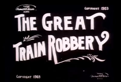 The Thoroughly Lost Art Of The Title Card | Silent-ology Great Train Robbery, Train Robbery, The Great Train Robbery, Art Of The Title, Western Film, Spaghetti Western, Western Movie, Title Sequence, Title Design