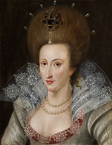 James VI and I - Wikipedia Anne Of Denmark, Henrietta Maria, House Of Stuart, King James I, 17th Century Fashion, Ruff Collar, Royal Court, Queen Of England, Elizabeth I