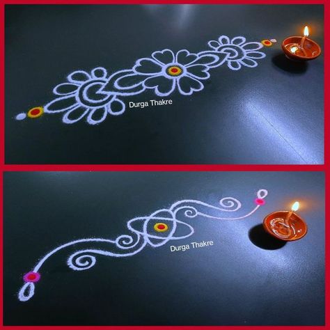 Mandalas, Designs On Gadapa, Diwali Designs Rangoli, Gadapa Rangoli Designs, Colorful Rangoli Designs For Diwali, Simple Design Rangoli, Mugullu Rangoli Designs Simple, Simple Rangoli Border Designs Easy, Simple Easy Rangoli Designs