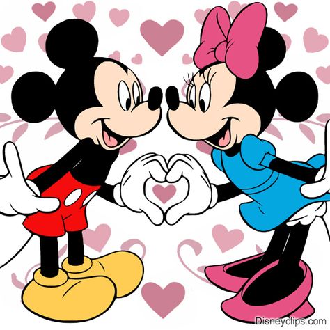 Valentine's Day clip art of Mickey and Minnie Mouse #disney, #mickeymouse, #minniemouse, #mickeyandminnie, #valentinesday Mickey Mouse Kunst, Mickey Mouse E Amigos, Arte Do Mickey Mouse, Mickey Mouse Imagenes, Minnie Mouse Drawing, Mickey Mouse Wallpaper Iphone, Mickey Mouse Drawings, Mickey And Minnie Love, Image Spiderman