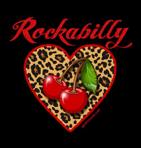 Very Cherry Rockabilly Psychobilly Girl, Rockabilly Tattoos, Cheetah Print Wallpaper, Rockabilly Cars, Rockabilly Looks, Rockabilly Art, Cherry Baby, Pinup Art, Phoebe Buffay