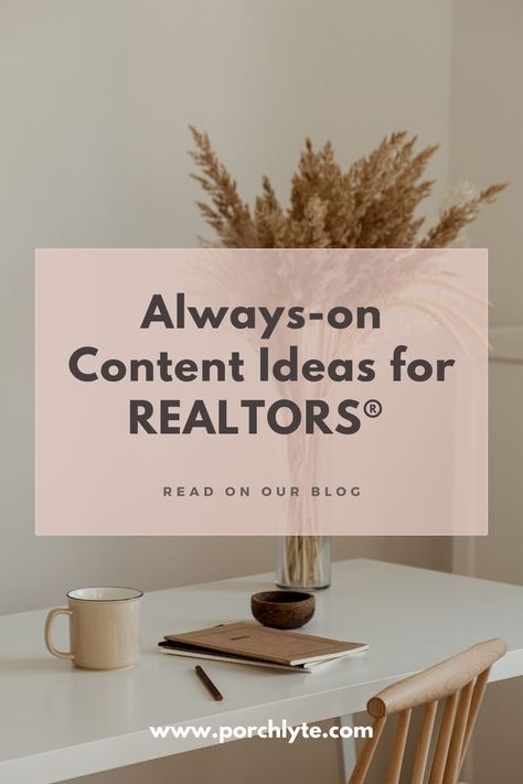 Realtor Content, Of Content Ideas, Real Estate Social Media, Business Page, Be Present, Business Pages, Real Estate Business, Content Ideas, Always Be