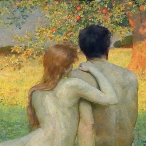 Art History Gallery on Instagram: "Adam and Eve, (Detail) (1894). By Max Pietschmann (1865 - 1952). Oil on canvas, 170 cm x 141 cm. 📍National Gallery Prague 🖼 Museum-Quality Art Prints 🛍 @lagra_art #classicalart #art #oilpainting #arthistory #oiloncanvas #classicart #realismart #dailypainting #paintings #classicpainting #historyofart #historyart #classicalpainting" Prague Museum, History Of Germany, Heaven Painting, Edmund Dulac, Pre Raphaelite Art, Fairy Tale Illustration, Art Assignments, Walter Crane, Rennaissance Art