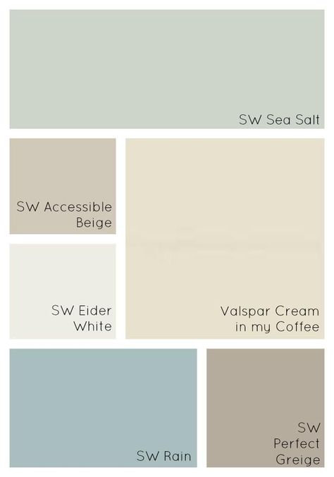 How to Choose Interior Paint Colors for Your Home - Simple Made Pretty - Our Paint Colors Nature Paint Colors Earth Tones, Cool Paint Palette, Wall Paint Palette Colour Schemes, Early Morning Paint Color, Paint Colors For Study Home Office, Celadon Color Palette, Cottage Colors Interior Paint Colours, Living Room Paint Inspiration, Boho Paint Colors