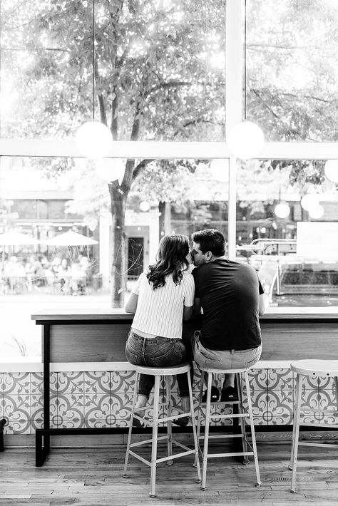 Tumblr, Ice Cream Shop Photo Shoot Couple, Engagement Photos Ice Cream Shop, Ice Cream Parlor Engagement Photos, Couples Ice Cream Photoshoot, Ice Cream Shop Engagement Photos, Engagement Photos Ice Cream, Food Engagement Photos, Ice Cream Engagement Photos