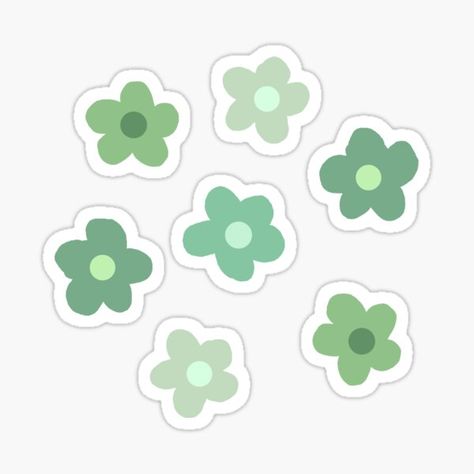 Sage Green Aesthetic Stickers, Cute Stickers To Print Aesthetic, Green Aesthetic Stickers Printable, Green Stickers Printable, Flower Printable Stickers, Sticker Design Printable, Flower Stickers Printable, Green Flower Sticker, Flower Aesthetic Sticker