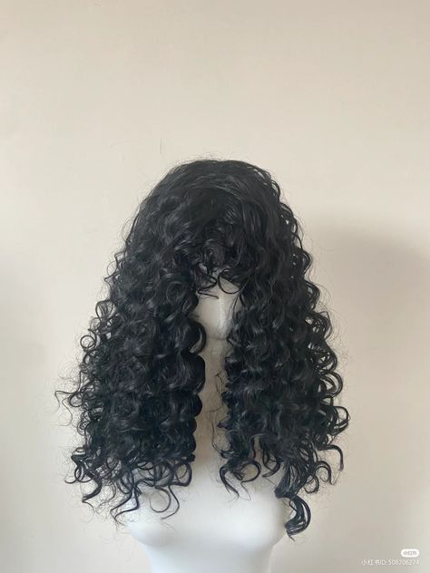 Curly Hair Claim, Full Bangs Long Hair, Hair Claim, Hair Claims, Curly Black Hair, Exotic Hairstyles, Hair Doctor, Korean Hair Color, Fesyen Rambut