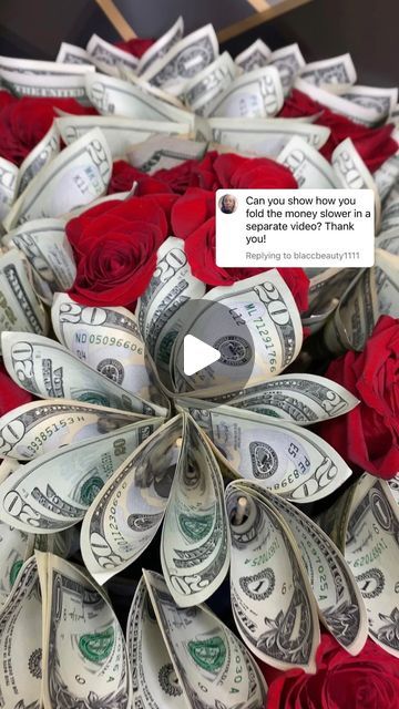 G E O R G I A on Instagram: "Hope this helps 😊❤️ • • • #moneybouquet #flowerbouquet #roses #nycinfluencer" How To Make The Money Bouquet, Money In Flowers Gift Ideas, How To Make Bouquet Of Money, Cash Flower Bouquet, Diy Flower Money Bouquet, Mens Money Bouquet, How To Make Arrangements Flowers, Money And Gift Card Bouquet, Bouquet Of Money Roses