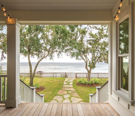 Fish Camp House, Painted Kitchen Island, Beach Houses Architecture, Board And Batten Exterior, House Porch, Camp House, Sun Rooms, Welcoming Home, Exterior Architecture