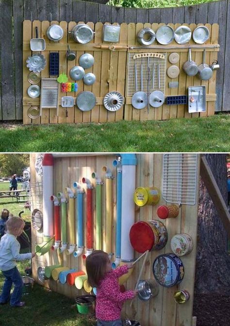 Here are 14 extremely creative and fun play areas for your kids that will sure to zap all the boredom from their brains! Enjoy and happy summertime! | Design Dazzle Kebun Herbal, Diy Kids Playground, Play Area Backyard, Outdoor Play Areas, Diy Playground, Outdoor Play Area, Kids Outdoor Play, Playing Outside, Natural Playground