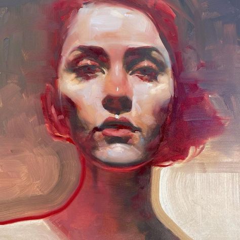 Contemporary Art Painting Portrait, Face Oil Painting, Acrylic Portrait Painting, Abstract Portrait Painting, Portraiture Art, Oil Painting Inspiration, Portraiture Painting, Contemporary Landscape Painting, Instagram Portrait