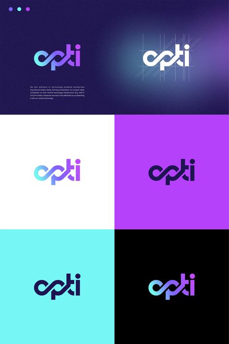 Crm Logo Design, Software Company Logo Design Ideas, Software Company Branding, Tech Logos Inspiration, Gradient Branding Design, Edtech Branding, Tech Branding Design Visual Identity, Edtech Logo, Web Developer Logo