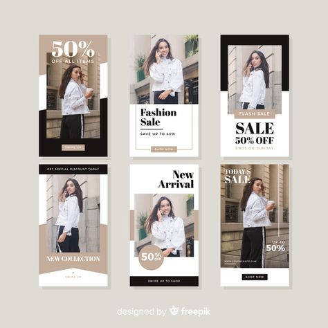 Fashion sale instagram stories collectio Free Vector Instagram Story Fashion, Instagram Branding Design, Foto Logo, Fashion Poster Design, Fashion Banner, Desain Editorial, Vector Frame, Portfolio Design Layout, Instagram Template Design