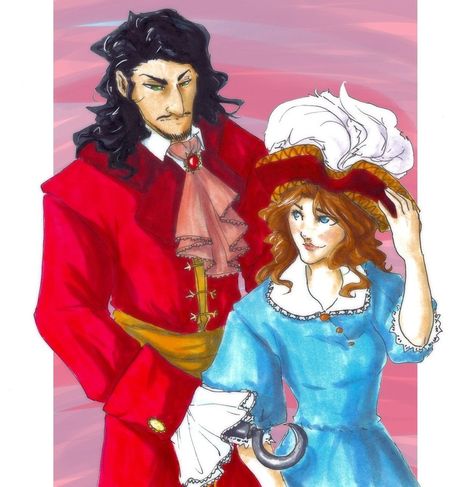 Hook and Wendy. Captain Hook And Wendy Fanart, Hook And Wendy Fanart, Captain Hook And Wendy, Hook And Wendy, Hook Fanart, Wendy Fanart, Captain Hook Disney, James Hook, Disney Faries