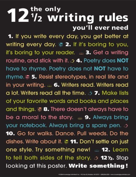 Writing Rules, Tatabahasa Inggeris, Write Every Day, Writer Workshop, Writers Write, Book Writing Tips, English Writing, Writing Resources, Writing Life