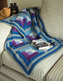 Crochet Log Cabin, Scottish Knitting, Tunisian Blanket, Rustic Blankets, Hook Crochet, Plaid Crochet, Crochet Tunisian, Tunisian Crochet Pattern, Crocheted Blankets