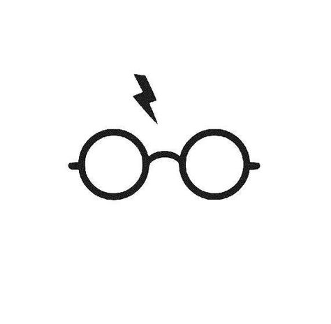 Harry Potter Glasses Vinyl Decal Sticker Harry Potter Lightning, Harry Potter Silhouette, Happy Birthday Harry Potter, Fanfiction Recommendations, Harry Potter Symbols, Hp Tattoo, Tattoo Diy, Harry Potter Glasses, Tapeta Harry Potter