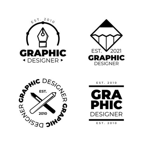 Graphic Designer Logo Ideas, Graphic Designer Logo Personal Branding, Logo For Graphic Designer, Graphic Design Company Logo, Graphic Design Studio Logo, Graphic Design Logo Ideas, Logo Design Layout, Typography Book Layout, Flat Design Logo
