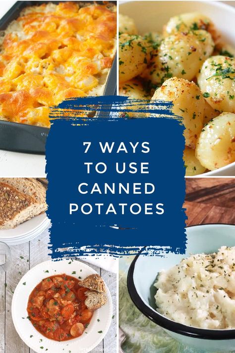 Canned Potato Recipes, Recipe With Canned Potatoes, Canned Potatoes Recipes, Canned Vegetable Recipes, Can Potatoes Recipes, Canned Sweet Potato Recipes, Fresh Vegetable Recipes, Boiled Egg Recipes, Scalloped Potatoes Easy
