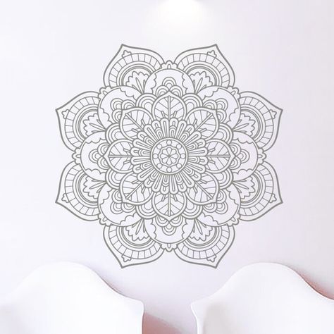 Mandalas, Secret Tattoos, Wall Stickers Mandala, Mandela Patterns, Rose Mandala, Arrow Wall Decal, Disney Princess Wall Decals, Mandala Decals, Yoga Stickers