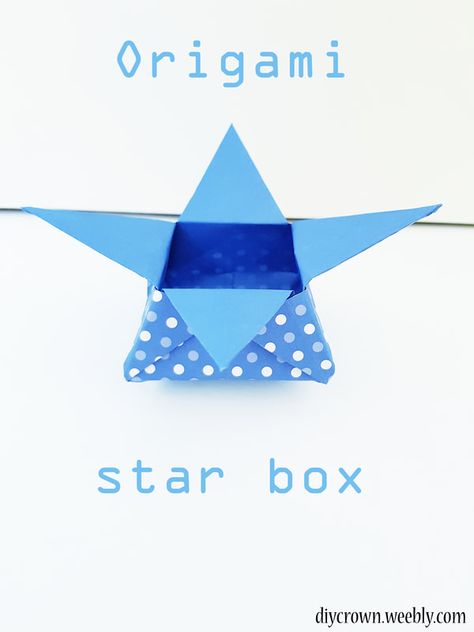 DIY Origami Star Box #origami #origamibox #starbox #diyorigami #diybox Box Origami, Origami Star Box, Origami Star, Origami Paper Art, Star Box, Origami Box, Box Paper, Origami Stars, Diy Origami