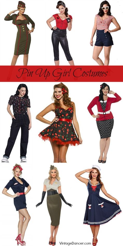 1950 Costume Ideas, Pinup Outfits Ideas, Pin Up Girl Halloween Costume, 50s Party Outfit, Pinup Halloween Costume, Fifties Outfits, Pin Up Girl Costume, Pinup Costume, Stile Pin Up