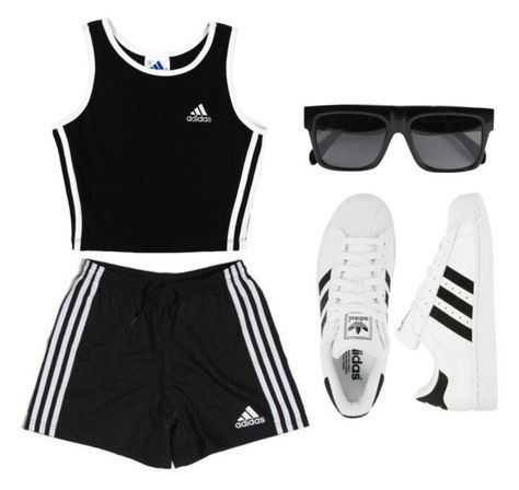 Sporty Outfits, Mode Adidas, Vestiti Edgy, Pakaian Feminin, Practice Outfits, Cute Lazy Outfits, Mode Kpop, Cute Swag Outfits, Teenager Outfits