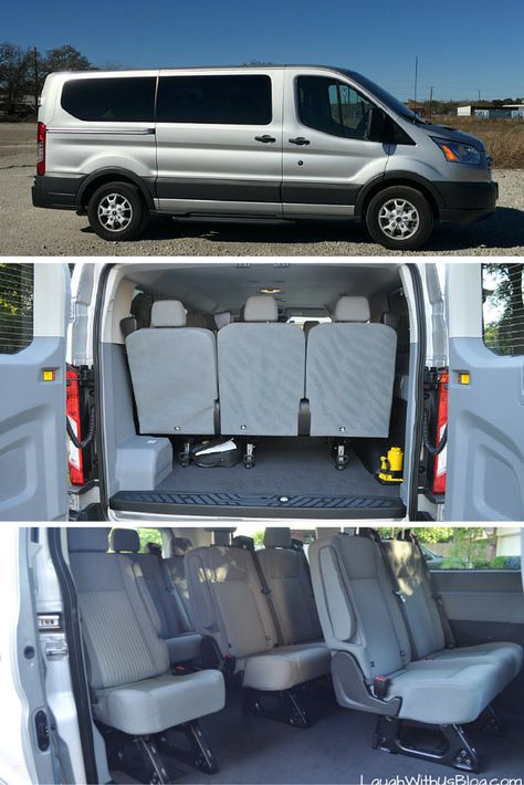 2016 Ford Transit Van Review--We've been driving our van over six months. What we think and what features we love.  Big family? This is a GREAT option! Family Cars, Big Family Car, 12 Passenger Van, 15 Passenger Van, Van Organization, Big Van, Transit Van, Big Families, Castle Aesthetic