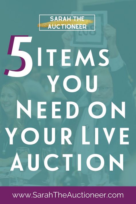 5 Items you NEED on your LIve Auction at your fundraising or Benefit Gala | Fundraising Auction Item Ideas | Charity Auction Ideas | Getting Live Auction Items | fundraising event tips Hosting A Benefit Fundraiser, Fundraising Signs Posters Cute Ideas, Gala Swag Bag Ideas, Best Auction Items, Fundraising Games For Adults, Live Auction Items For Fundraiser, Charity Auction Ideas, Live Auction Ideas, Nonprofit Fundraising Events