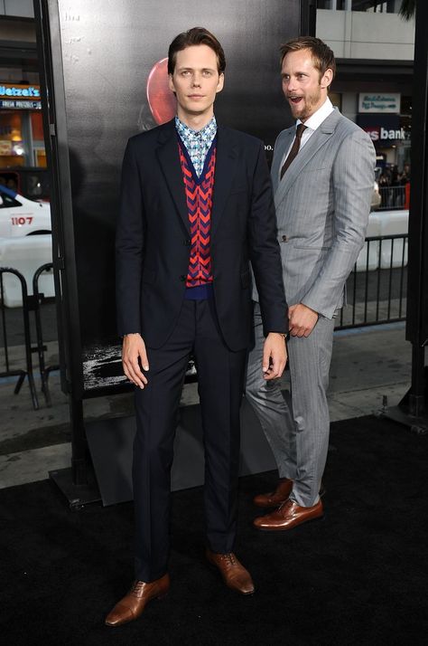 Alexander Skarsgard and Bill Skarsgard at It Premiere LA | POPSUGAR Celebrity Eric Northman, It Premiere, Skarsgard Brothers, Bill Skarsgard Pennywise, Skarsgard Family, Alexander Johan Hjalmar Skarsgård, Bill Istvan Günther Skarsgård, Bill Skarsgard, Alexander Skarsgård