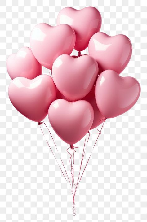 Ballon Images, Ballon Heart, Heart Shaped Balloons, Png Heart, Valentine Decoration, Anniversary Decoration, Balloon Birthday, Anniversary Decorations, Valentine Decorations