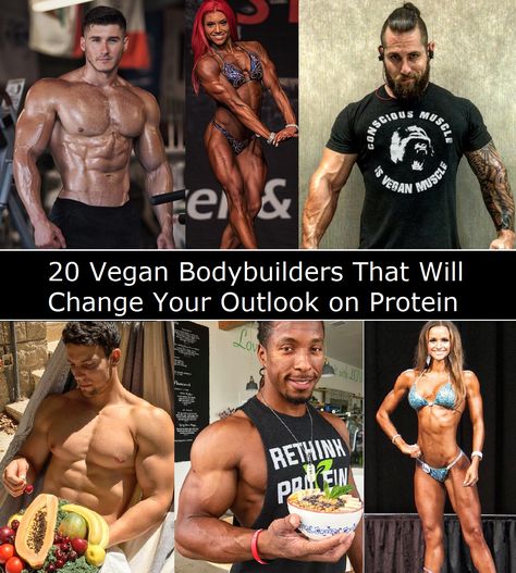 The stereotypical bodybuilder arsenal: whey protein smoothies & a love for meat, but there is a new wave of bodybuilders emerging: the Vegan Bodybuilder Vegetarian Bodybuilding, Whey Protein Smoothies, Vegan Bodybuilding Diet, Vegan Bodybuilder, Vegan Protein Sources, Workout Clothes Brands, Paleo Foods, Protein Smoothies, Bodybuilding Recipes