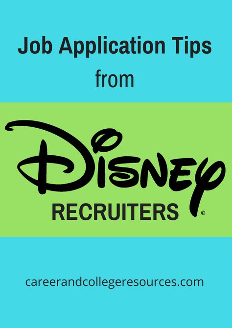 Job Application Tips from Disney Recruiters Job Application Tips, Disney Careers, Disney Internship, Company Check, College Resources, Disney College Program, Disney College, Disney Cast Member, Disney Cast