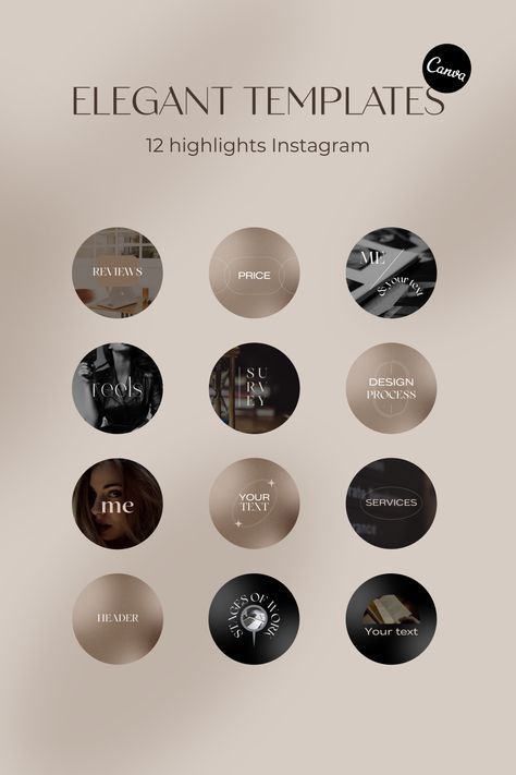 Instagram Color For Highlights Instagram, Interior Highlights Instagram, Luxury Instagram Highlight Cover, Beauty Page Instagram Ideas, Classy Highlight Covers For Instagram, Highlights Design Instagram, Highlight Bubbles Instagram, Instagram Highlight Ideas Creative, Elegant Feed Instagram