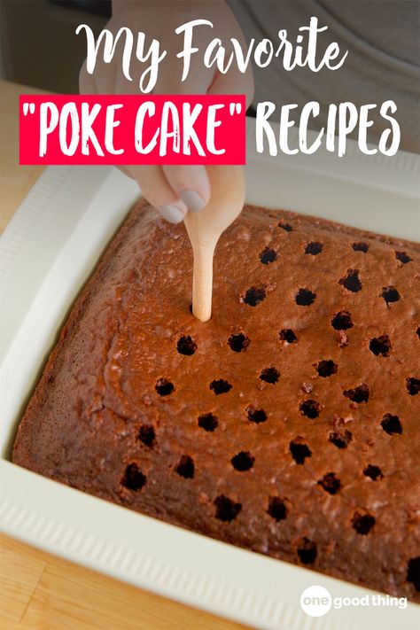 Dive into the deliciously decadent world of poke cakes! I'm sharing the recipe for BTS Cake (a Utah classic), plus 6 other poke cake variations you'll love! #cakerecipes #pokecake Poke Cake With Chocolate Cake, Pie, Yummy Easy Cake Recipes, Brownie Poke Cake Recipes, Cheap Cakes To Make, Poke Cake Recipes Using Box Cake Mixes, Favorite Cake Recipes, Best Cake Mix Cakes, Easy Cakes For Beginners