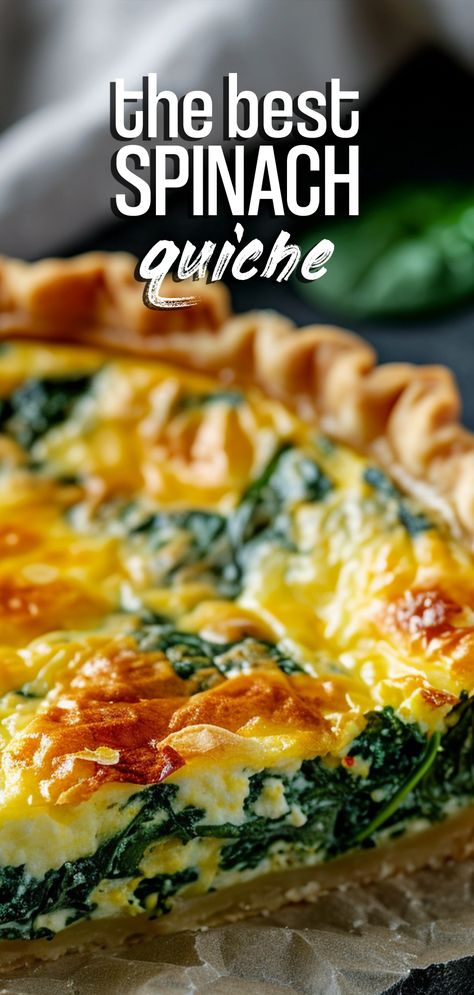 Spinach Quiche [60 Minutes] – Chasety Quiche, Vegetable Quiche Recipes, Spinach Quiche Recipes, Veggie Quiche, Vegetable Quiche, Sautéed Spinach, Easy Quiche, Quiche Recipes Easy, Spinach Quiche