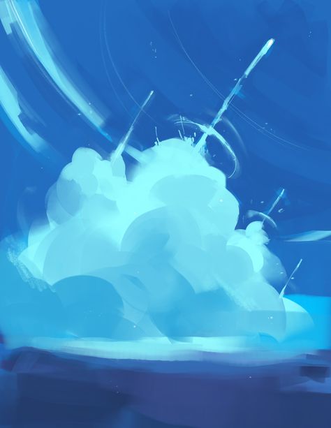 #illustration #art #drawing #artist #sketch #artwork #digitalart #sky #clouds Digital Cloud Art, Sky God Art, Dreamy Digital Art, Cloud Castle Drawing, Sky Art Tutorial, Cloud Art Tutorial, Under This Luminous Sky, Clouds Drawing Reference, Stylized Clouds Illustrations