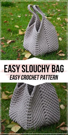 Plarn Projects Crochet Patterns, Crocheted Tote Bags Free Pattern, Free Crochet Bag Patterns Handbags, Crotchet Bags Patterns Free, Creative Crochet Ideas, Crochet Bag Pattern Free Easy Handbags, Plarn Projects Crochet, Slouchy Bag Pattern, Crochet Free Patterns Easy