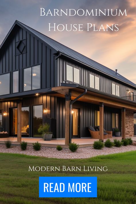 Explore our Barndominium House Plans to add a modern farmhouse twist to your home. With the rustic charm of countryside and cool modern aesthetics, these plans make your dream home design simple. Enjoy open concepts and cozy corners, bringing the farmhouse feel to your living space! #BarndominiumHousePlans #ModernFarmhouse #RusticLiving #HomeDesign 2 Floor Barndominium Floor Plans, Barndominium With Brick Exterior, White Farmhouse Interior Design, Small Two Story Barndominium Floor Plans, Barndominium Farmhouse Floor Plans, Shipping Container Barndominium, Barndominium Ideas Floor Plans 2 Story, Best Barndominium Floor Plans, Barndominium Lake House