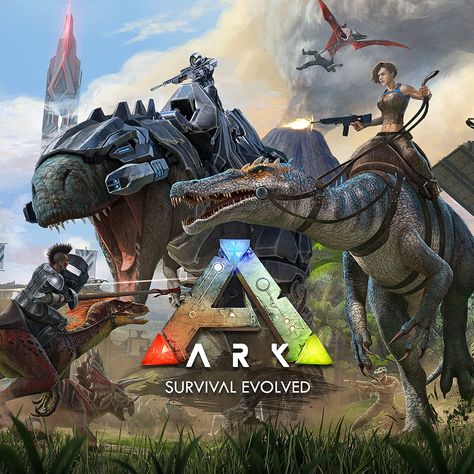 Game Ark Survival Evolved, Shots Video, Evolve Game, Game Of Survival, Game Sites, Ark Survival Evolved, Image Cover, Pc Game, Prehistoric Animals