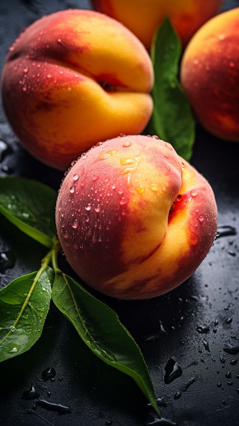 Peach Still Life Photography, Peaches Photography, Peach Pictures, Tropical Fruit Photography, Pictures Of Fruit, Aesthetic Fruits, Fruits Photography, Berries Photography, Peach Photo