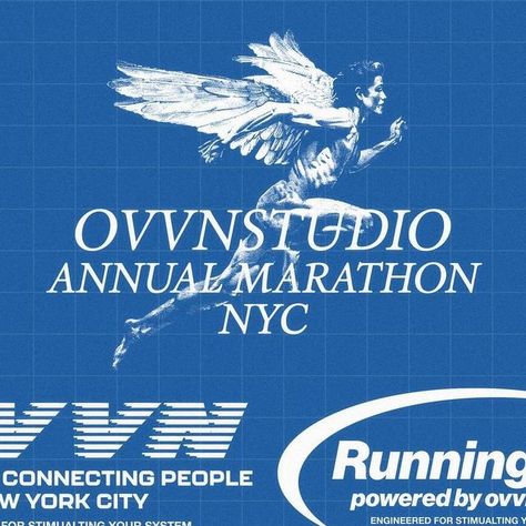 ovvnstudio | Tolga on Instagram: "Ovvnstudio - Running Club Graphics  A set of logo graphics around the concept of running/athletics. I was unsure if I would give this theme a try. After working on projects within this theme and doing branding-related work. I thought it might be good to work on some designs to share them within the Ovvnstudio branding. Preparing and getting ready for the upcoming week.  Engineered For Stimulating Your System Ovvnstudio  #icographica #logodesign #madewithadobecc #digitalarchive #designinspiration #y2k" Athletic Brand Logo, Running Logo, Nyc Marathon, Running Club, People Running, Digital Archives, Logo Graphic, Getting Ready, Work On