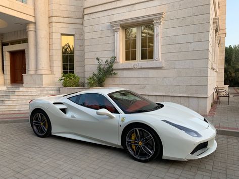 Ferrari 488 GTB white White Ferrari Aesthetic, White Sports Cars, Ferrari White, Ferrari Luxury, Ferrari 488 Gtb, White Ferrari, 488 Gtb, Luxury Sports Cars, Aesthetic Cool