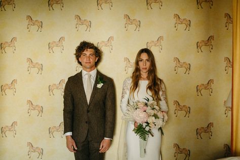 A Wes Anderson Wedding | rachelartimephoto.com Bride's Makeup, Wedding Dress Pronovias, Wes Anderson Wedding, Wes Anderson Aesthetic, Wes Anderson Style, Groom's Suit, Airbnb Wedding, Santa Barbara Wedding, Creative Wedding Photography