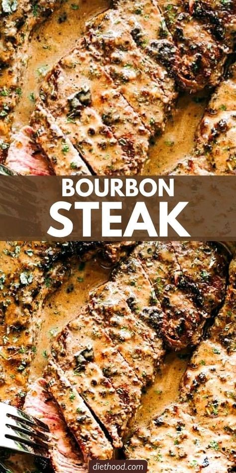 Skillet Bourbon Steak Recipe - Sirloin Steak Recipe Essen, Steak Ribeye Recipes, Too Sirloin Steak Recipes, My Strip Steak Recipes, Sirloin Steak Tips Recipes, Sirloin Steak Recipes Grilled, Firehouse Meals Firefighters, Beef Sirloin Steak Recipes, Sirloin Steak Dinner Ideas